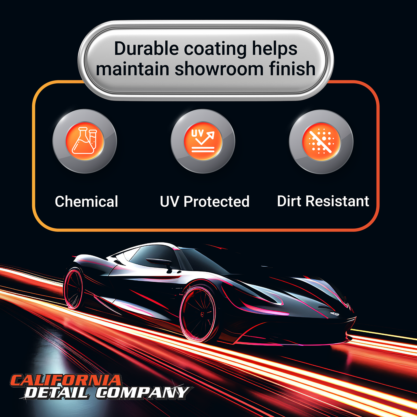 Ceramic Coating Detail Spray for Cars – Hydrophobic Car Wax Polish Protection – Quick Detailer Spray for Paint, Glass, Trim, Wheels & More